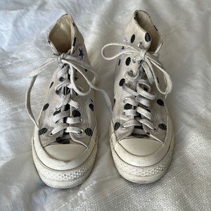 Converse - Comme de Garçon - polka dot high tops - size US 6